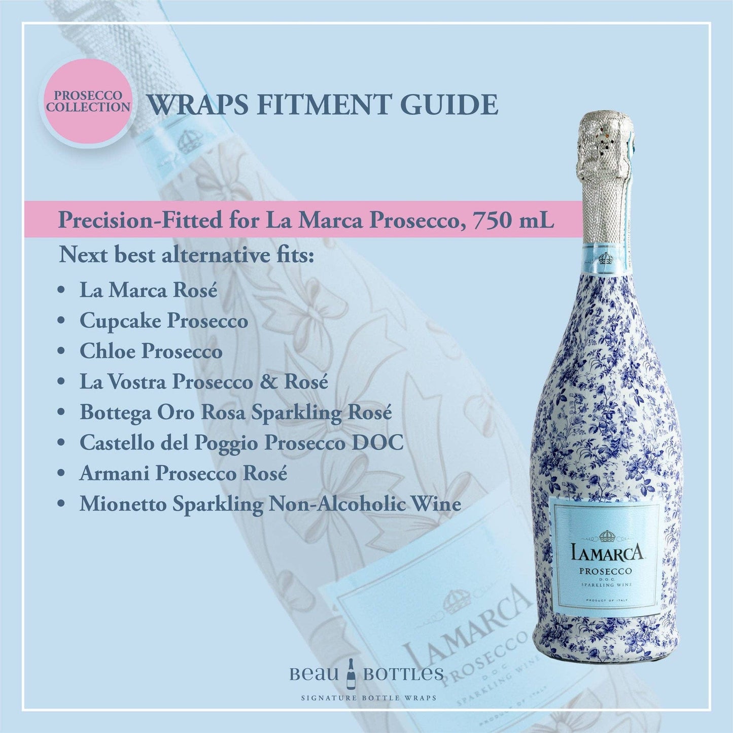 Beau Bottles Limited Edition Conversation Hearts  - Prosecco Collection