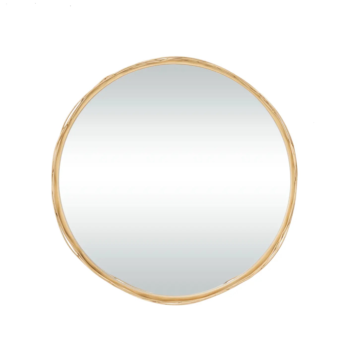 Glam Gold Metal Wall Mirror