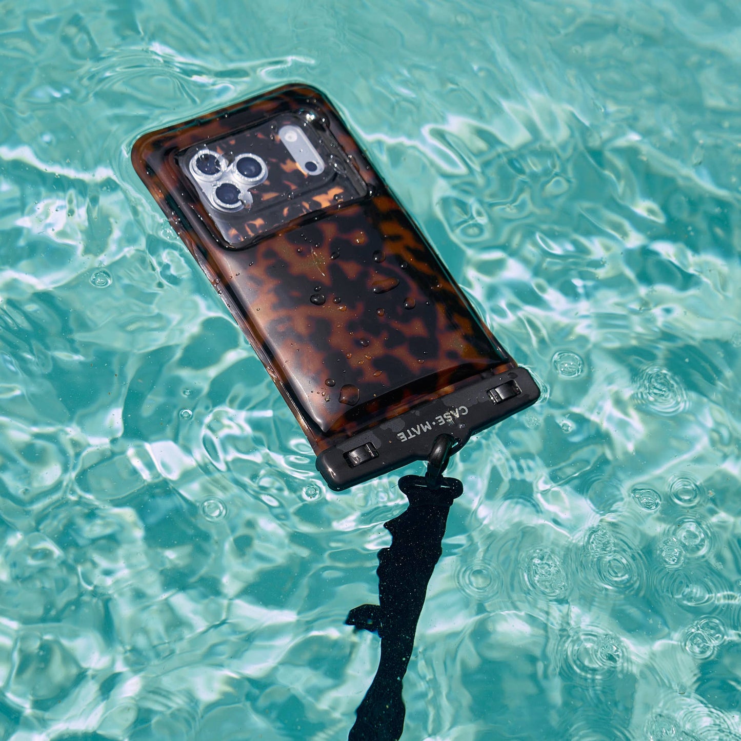 Tortoiseshell Waterproof Floating Phone Pouch