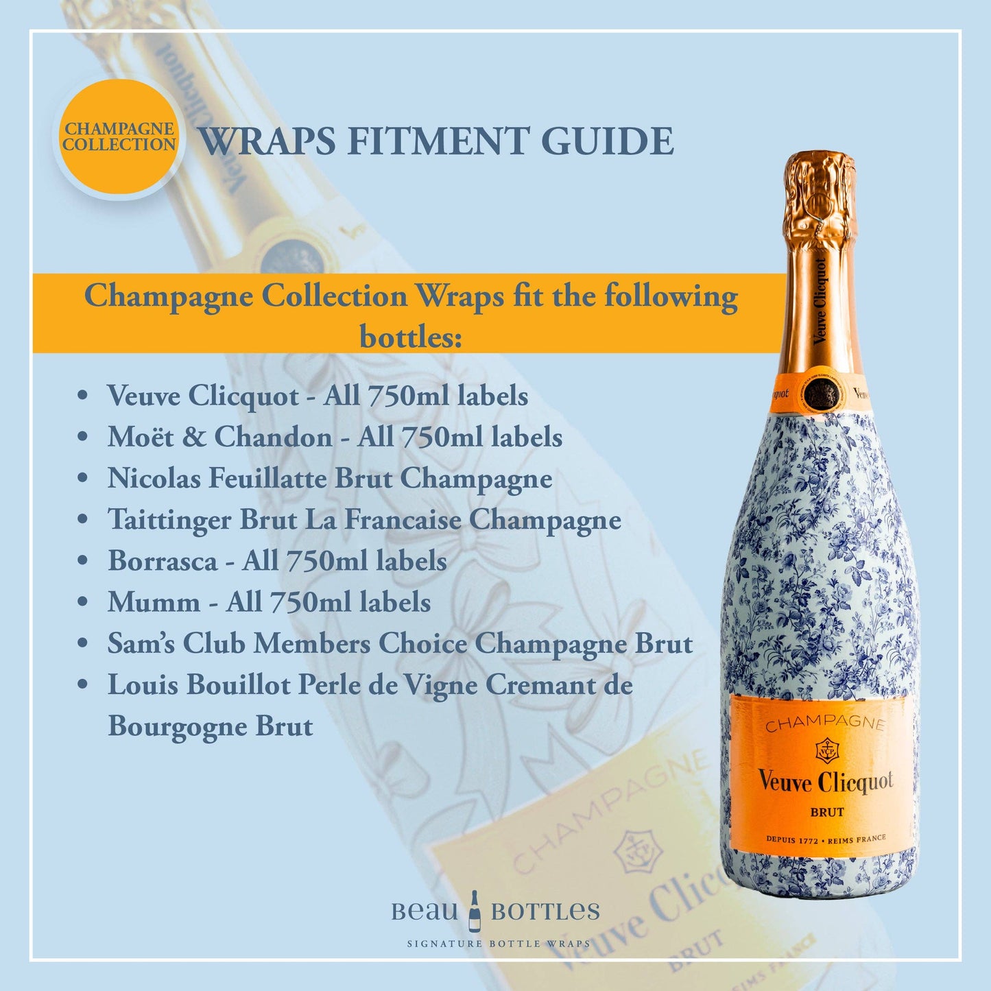 Beau Bottles – Timeless Christmas Trees (Champagne)