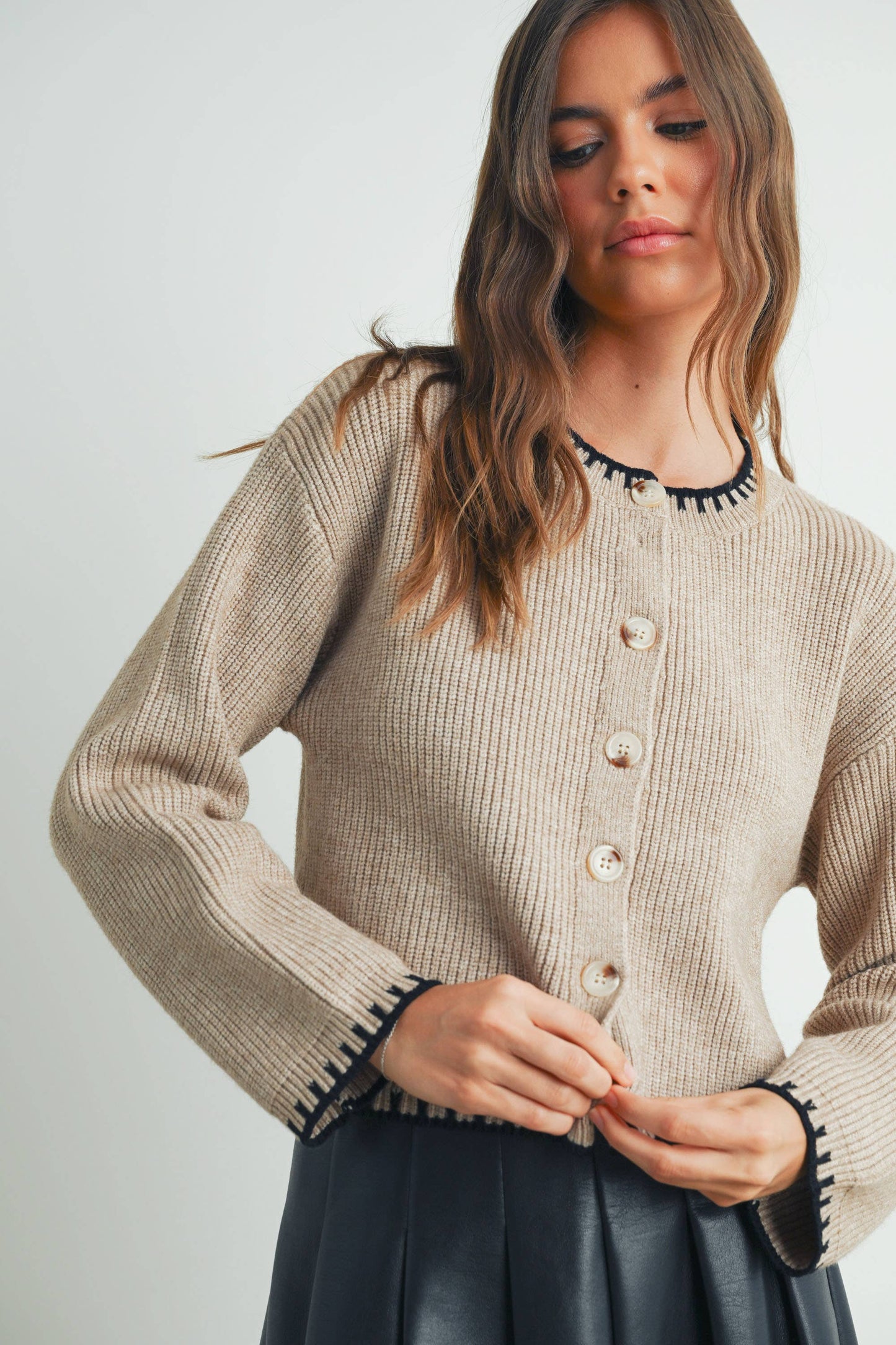 The Ivy Cardigan – Black Knit Classic