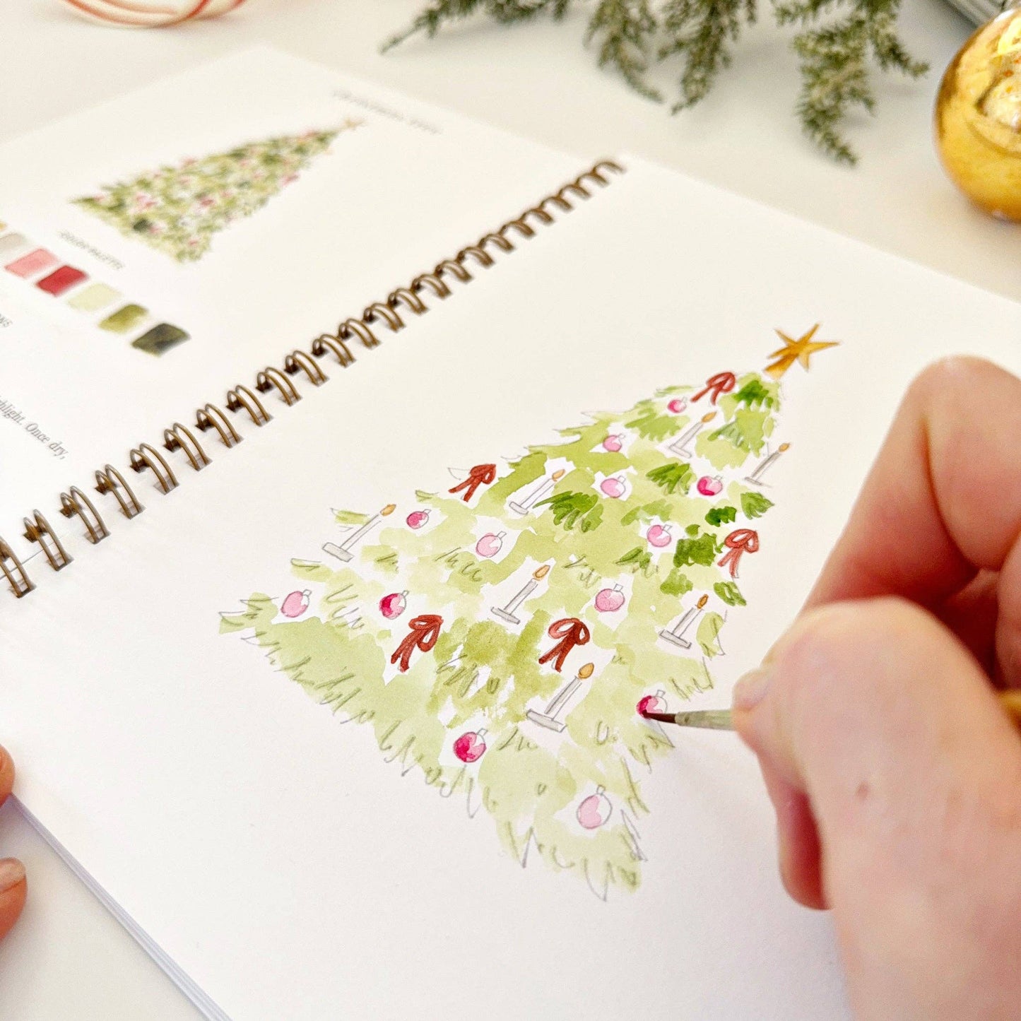 Holiday Nutcracker Watercolor Workbook
