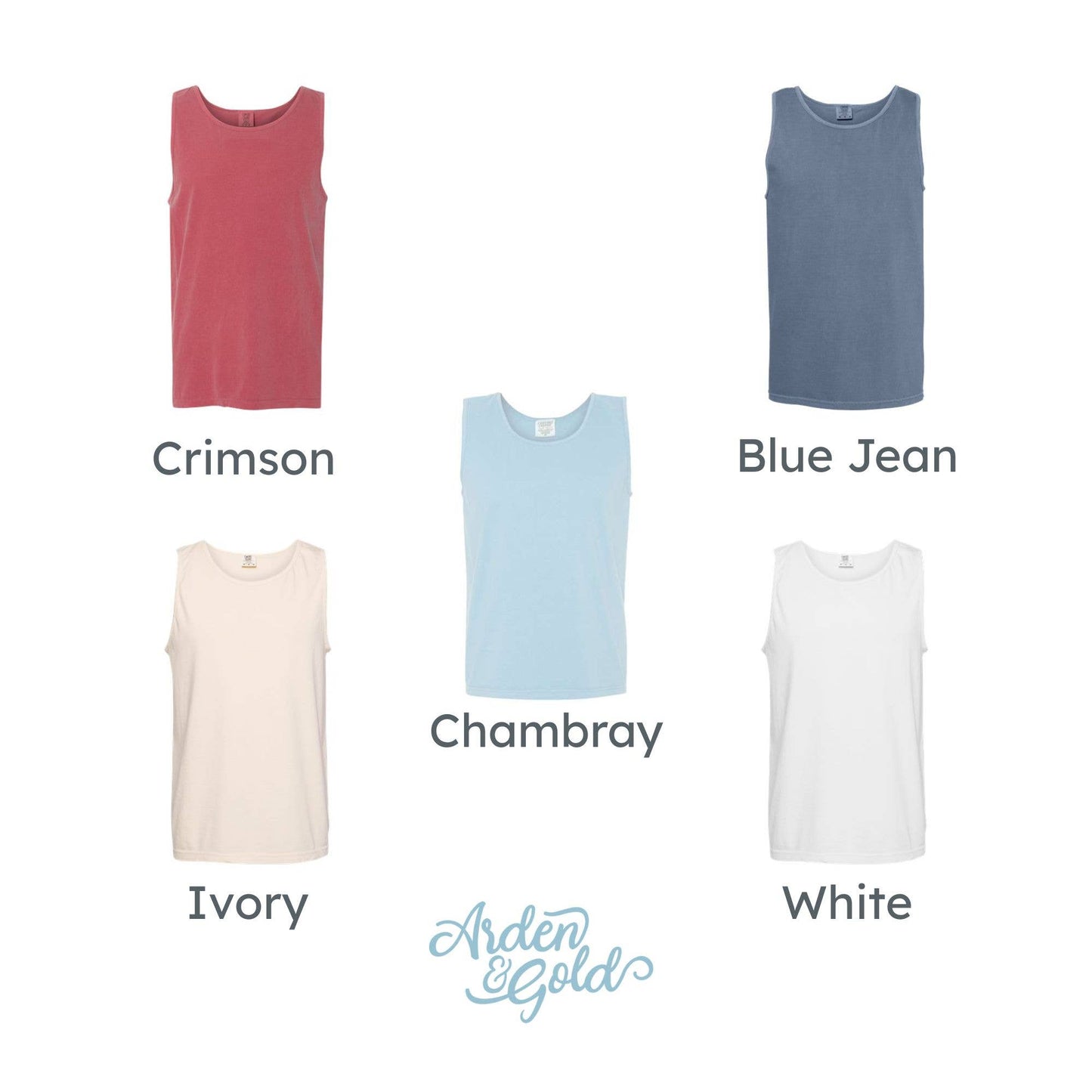 Embroidered USA Icons Tank Top