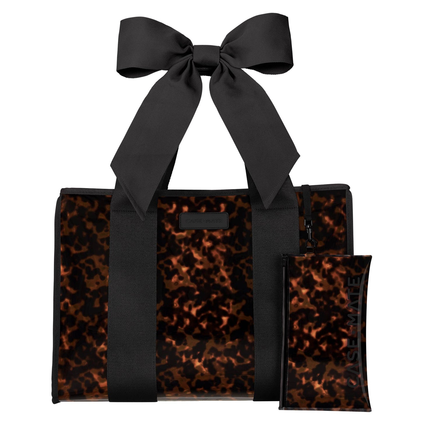 Tortoiseshell Bow Jelly Tote Bag