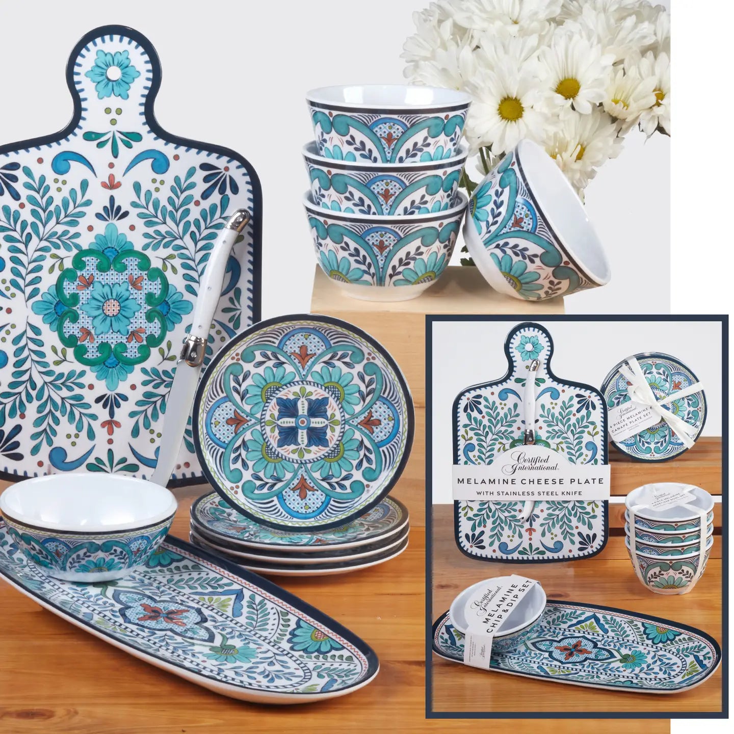 Talavera Melamine Cheese Board