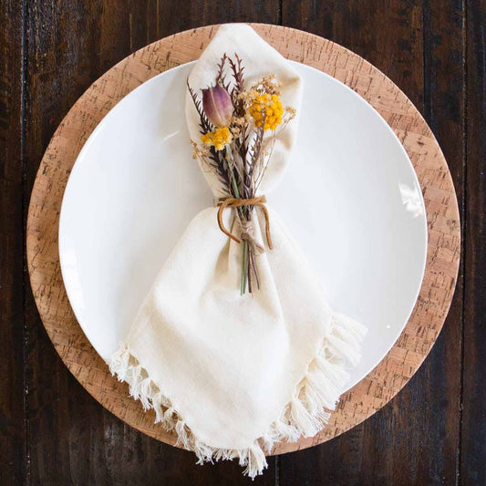 Fringe Napkin In Oat