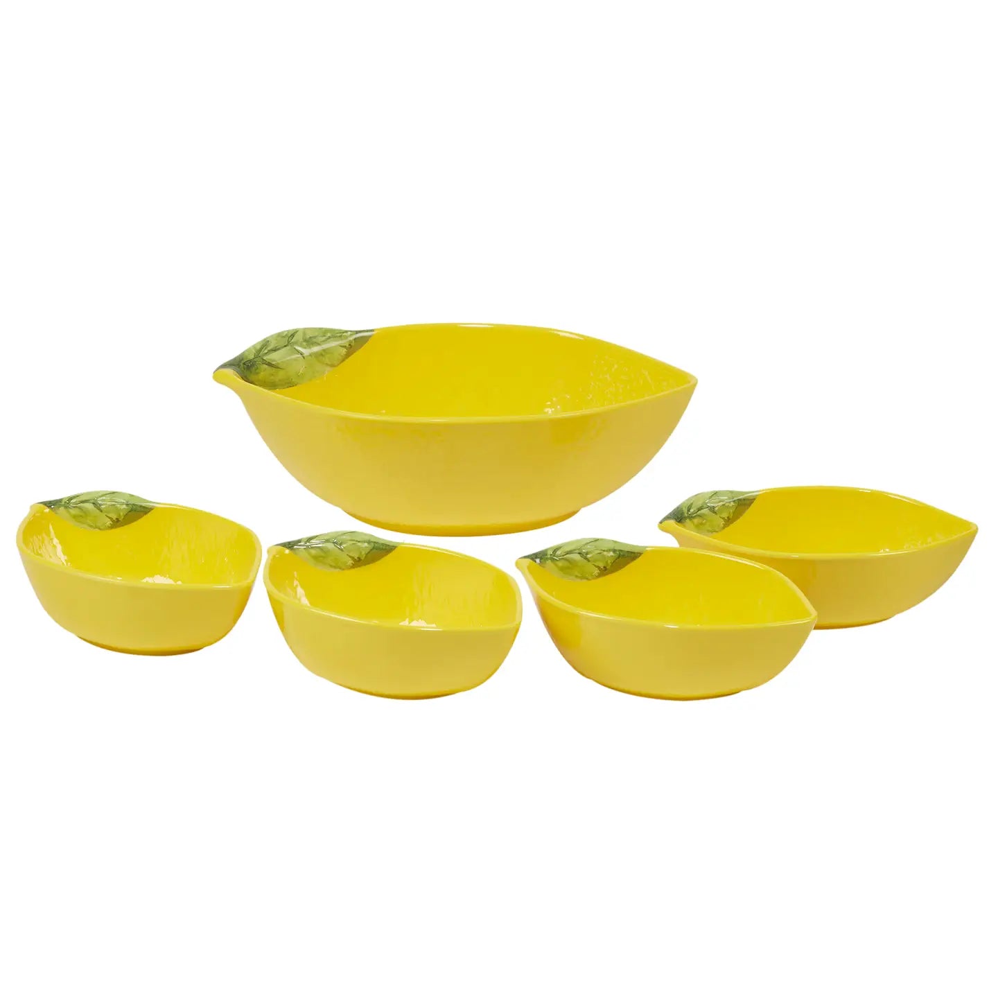 Lemon Zest Melamine Bowl Set