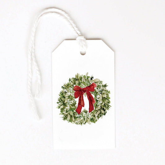 Holiday Wreath Gift Tags – Set of 8