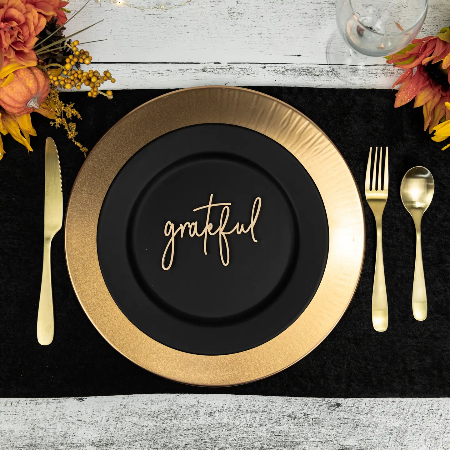 Grateful Place Card Settings