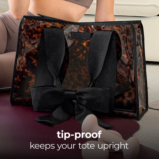 Tortoiseshell Bow Jelly Tote Bag