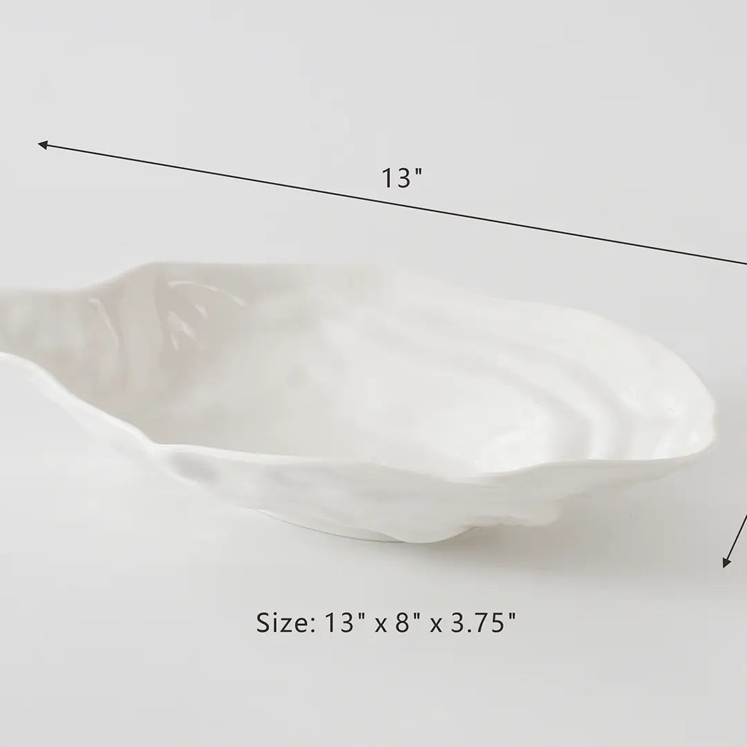 Large Oyster Bowl in Melamine