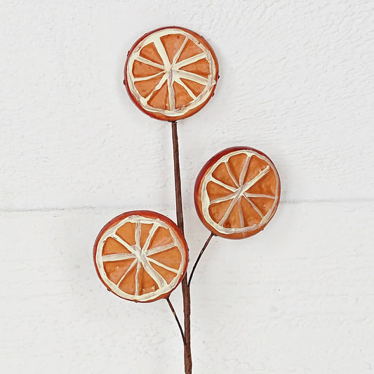 Faux Orange Slice Pick (12”)