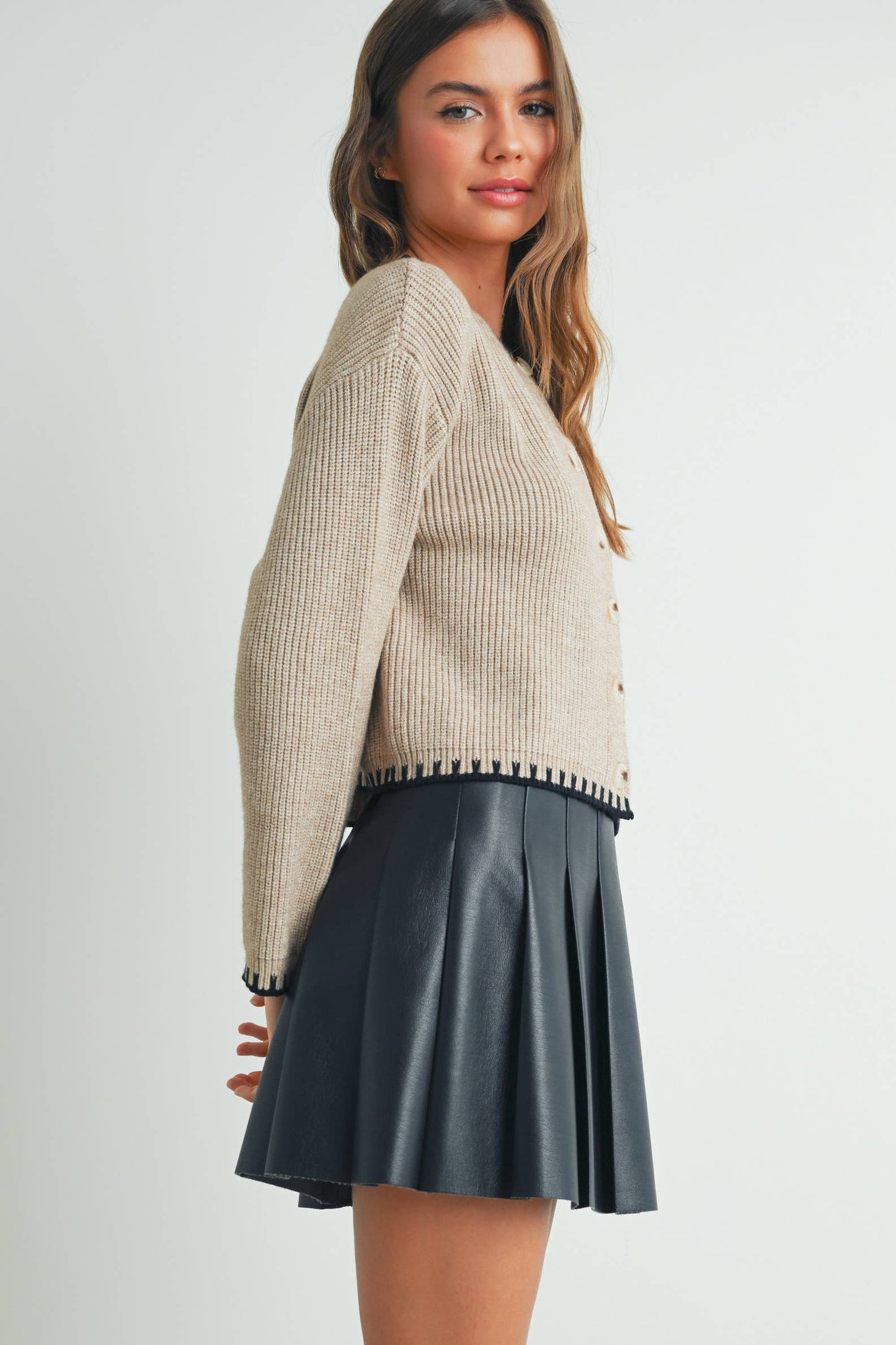 The Ivy Cardigan – Black Knit Classic