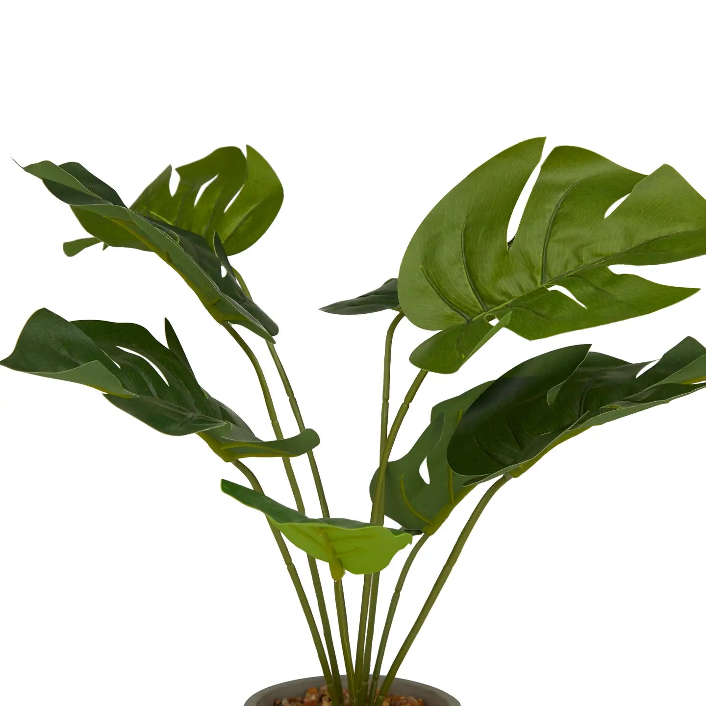 Contemporary Green Faux Foliage Artificial Plant