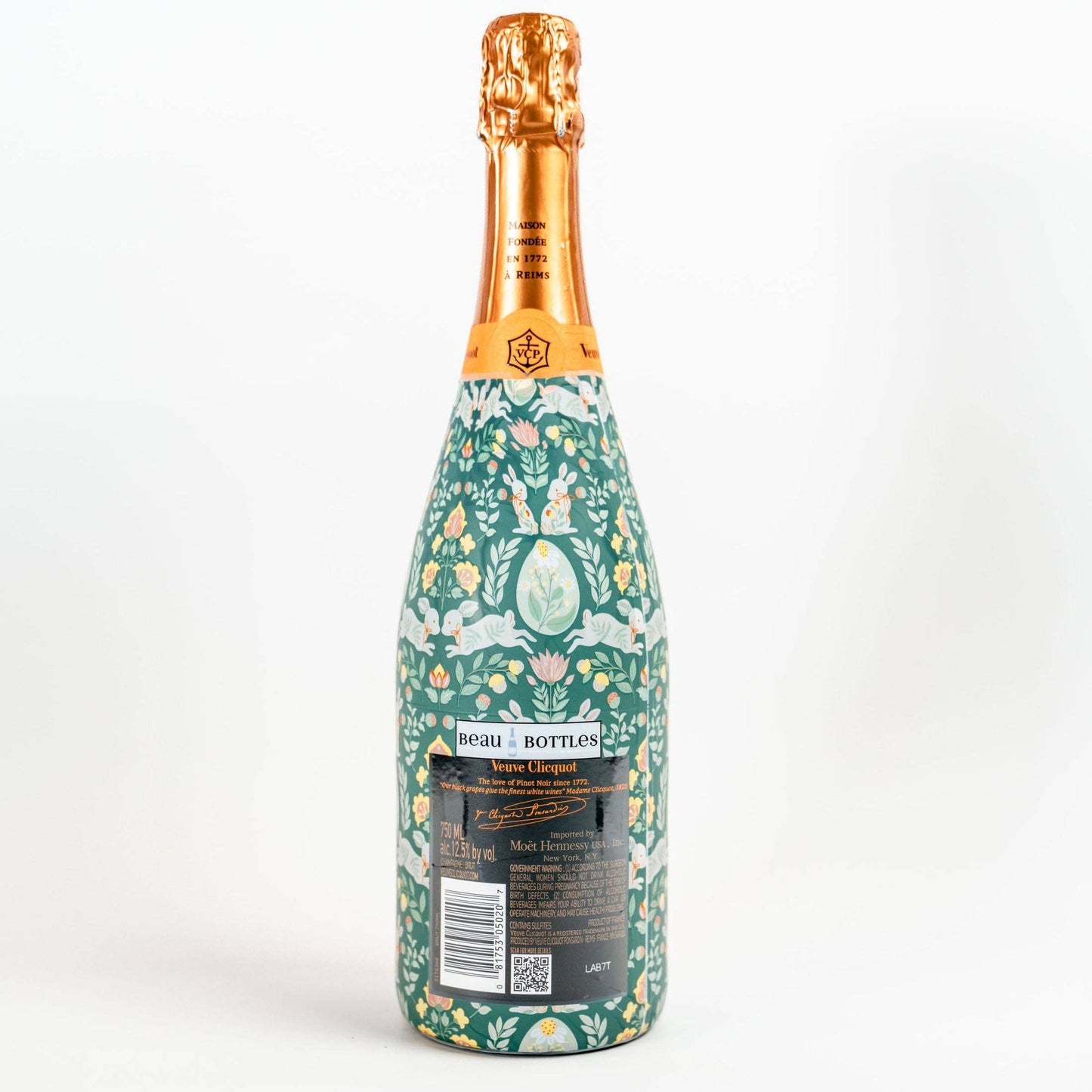 Beau Bottles Spring Folk Bunnies- Champagne Collection
