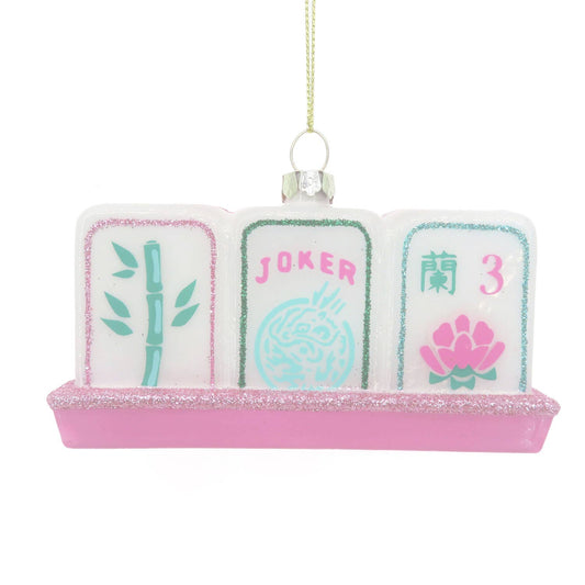 Mahjong Tile Hand Christmas Ornament