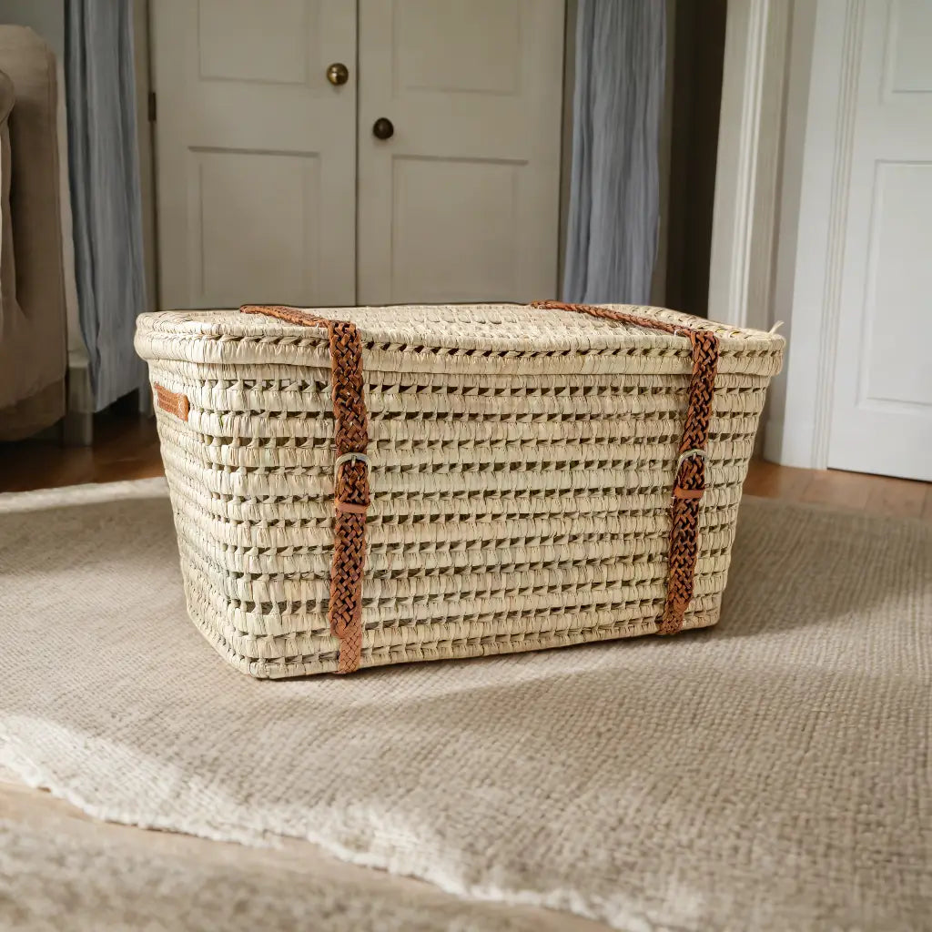 Woven Wicker Storage Basket