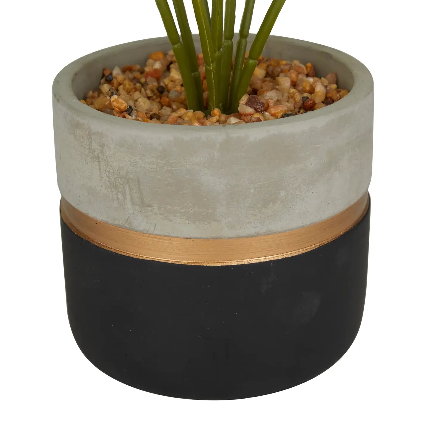 Contemporary Green Faux Foliage Artificial Plant