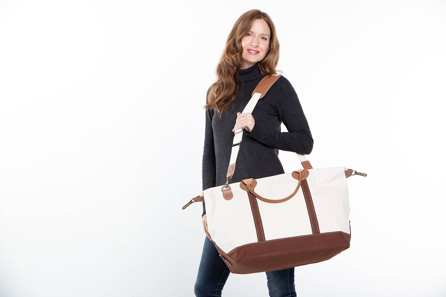 Weekender Canvas Travel Bag – Navy