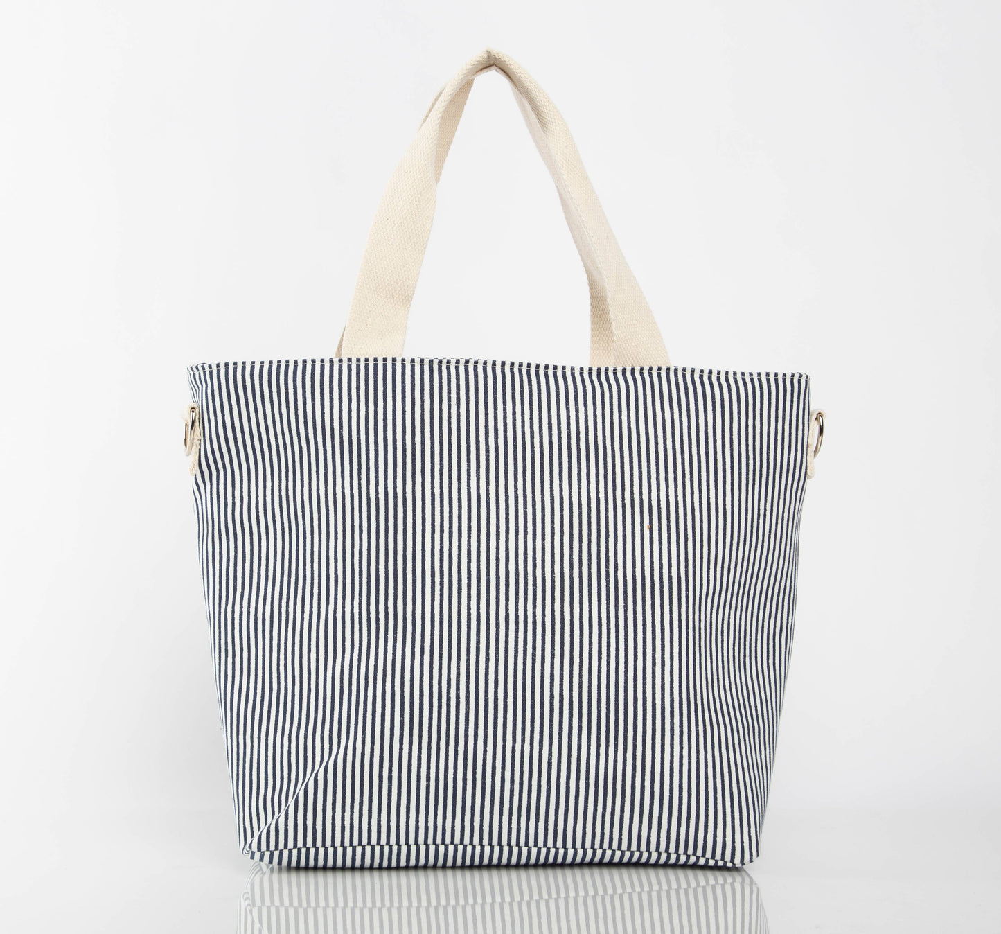 Striped Cooler Tote – Pastel Yellow