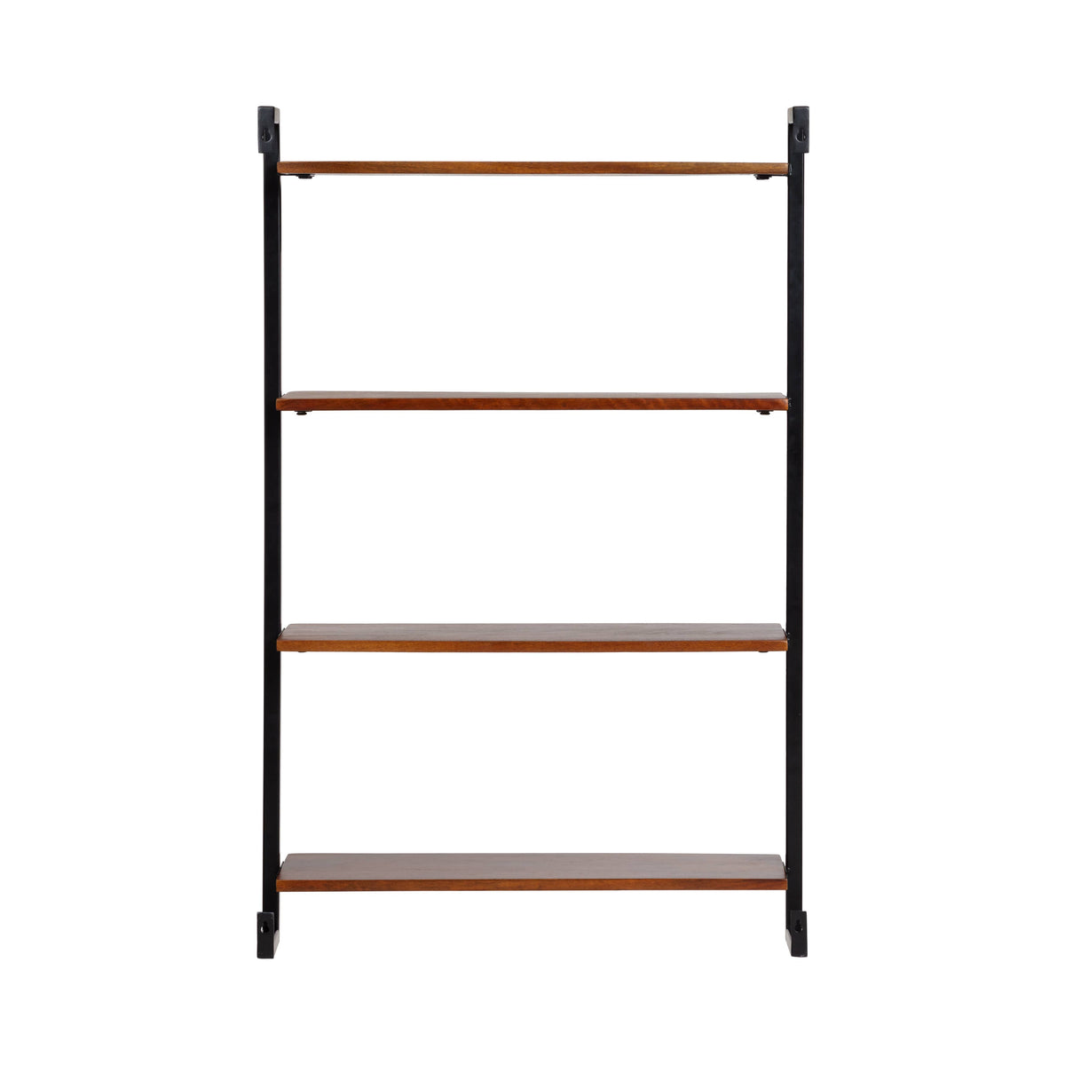 Phantom Solid Wood & Iron Wall Mounted Shelf for Living room