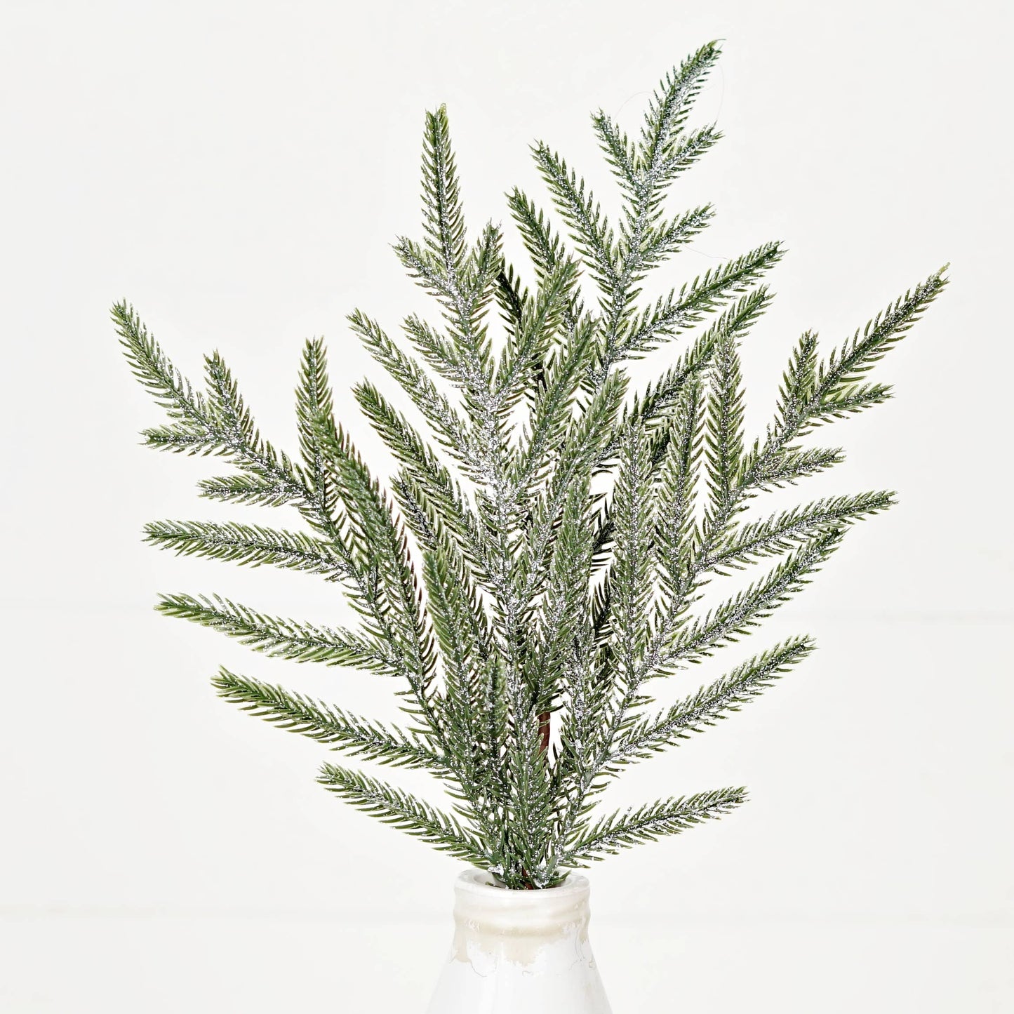 Snowy Real Touch Norfolk Pine Pick (18”)