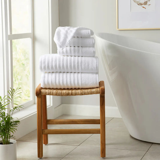 Cotton Bath Towel Set- White