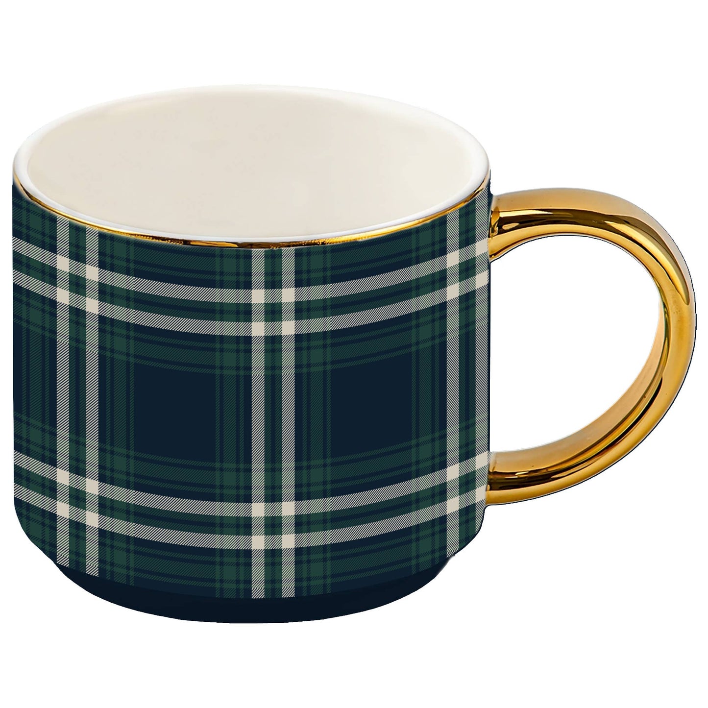 Navy Plaid Coffee Mug - Fall Decor & Gifts
