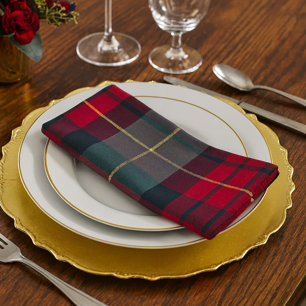 Classic Tartan Plaid Dinner Napkin (20”)
