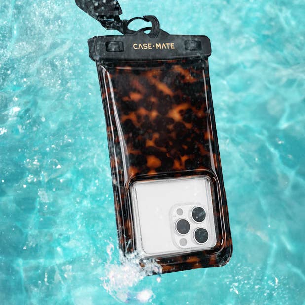 Tortoiseshell Waterproof Floating Phone Pouch