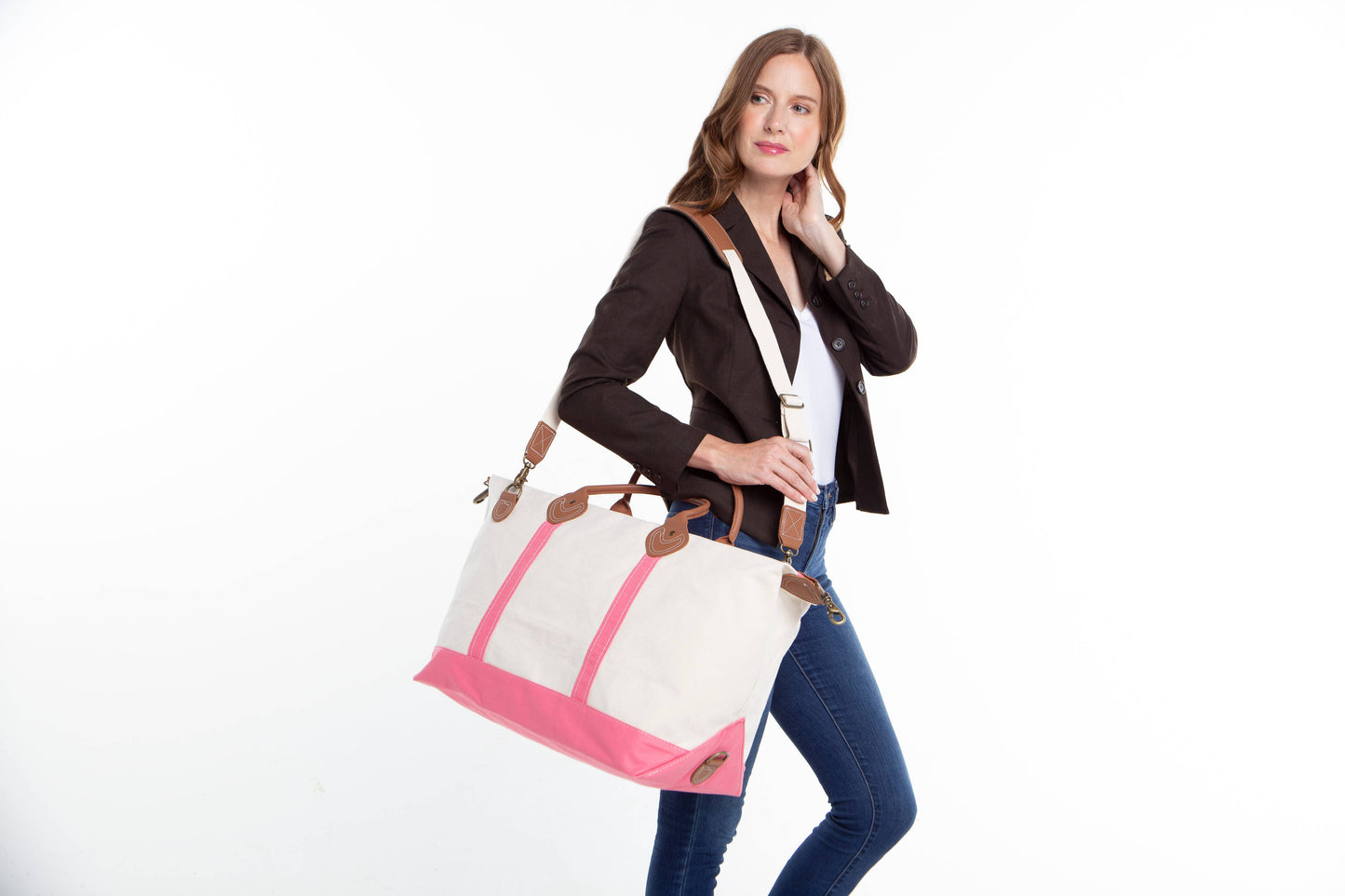 Weekender Canvas Travel Bag – Black