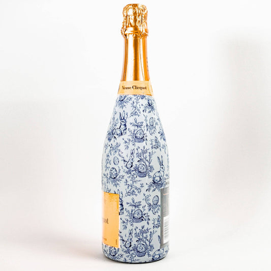 Beau Bottles Blue Easter Bunny Toile- Champagne Collection