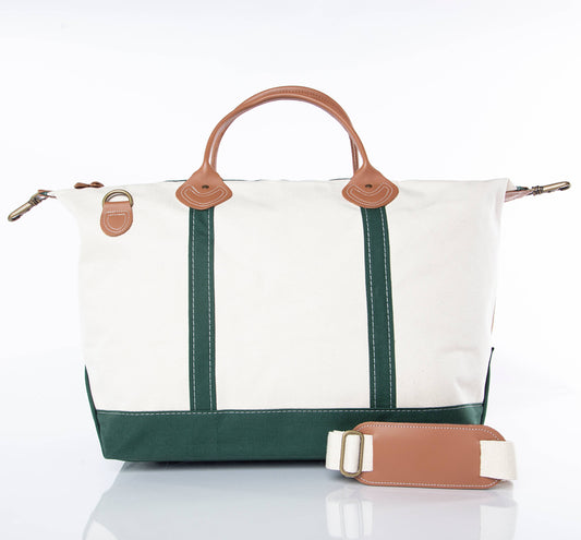 Weekender Canvas Travel Bag – Green
