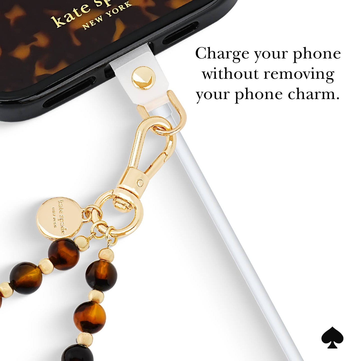 Kate Spade - Tortoise Phone Charm