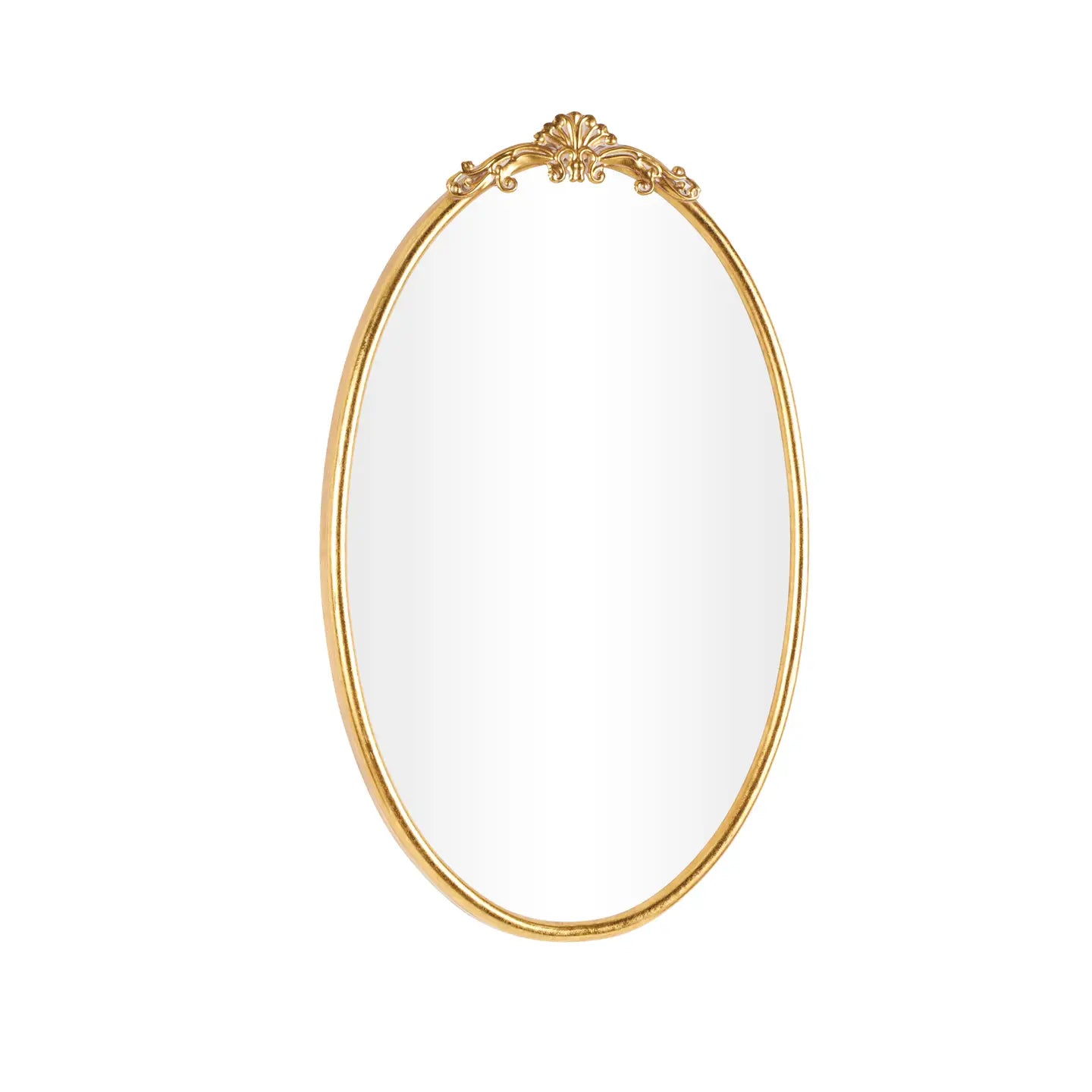 Vintage Gold Metal Wall Mirror
