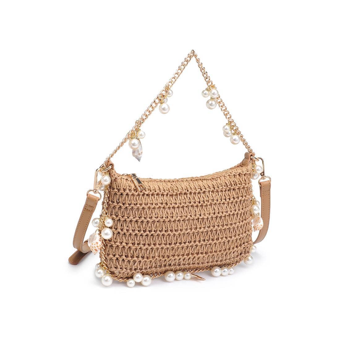 Seashell Straw Evening Bag