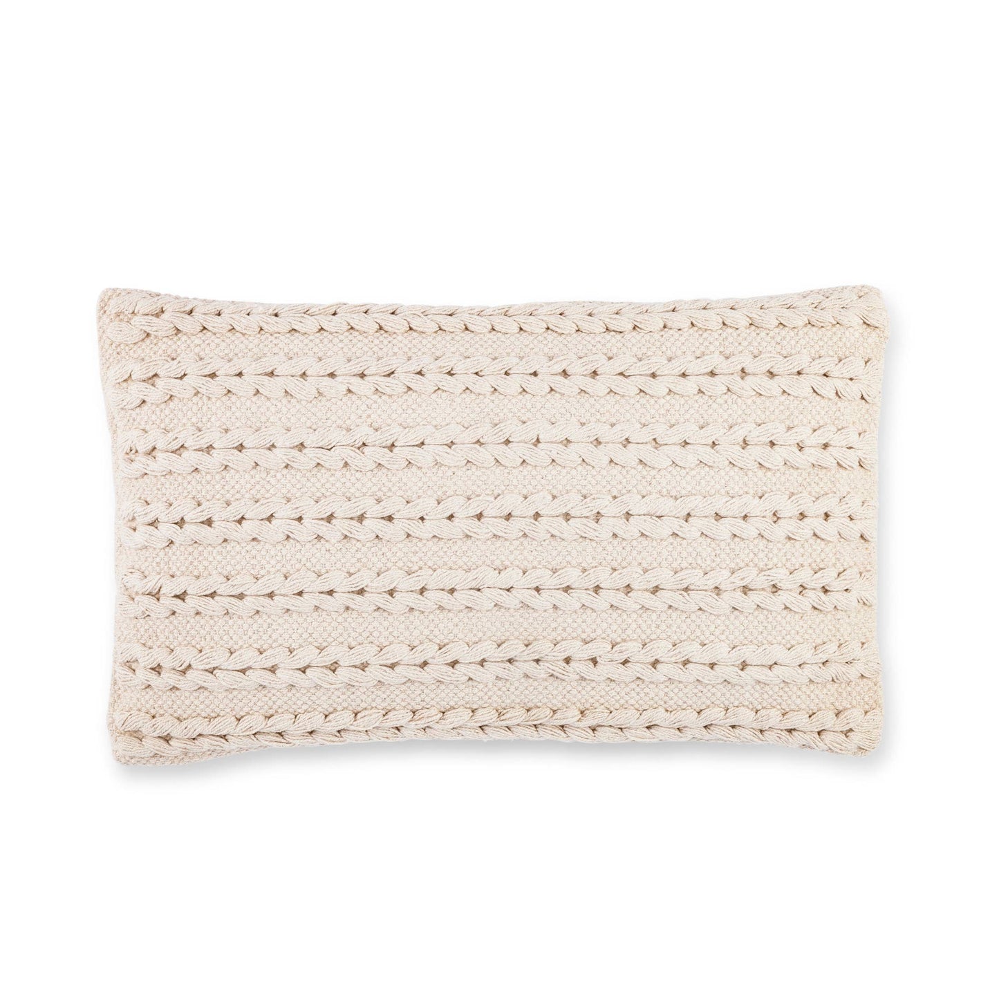 Promo Park Hill Collection Cotton Woven Macrame Lumbar Pillo