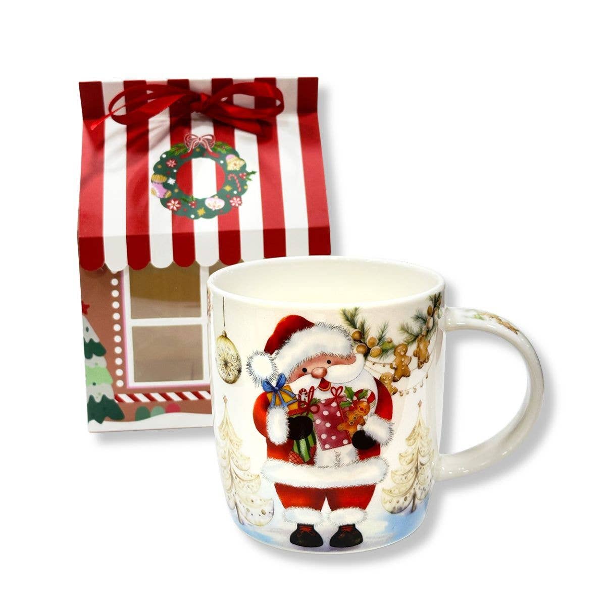 Santa Claus Porcelain Mug in Gift Box