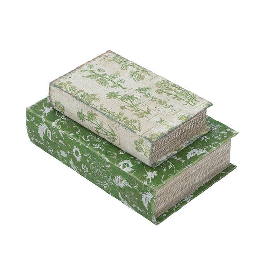S/2 Botanical Heritage Book Storage Boxes