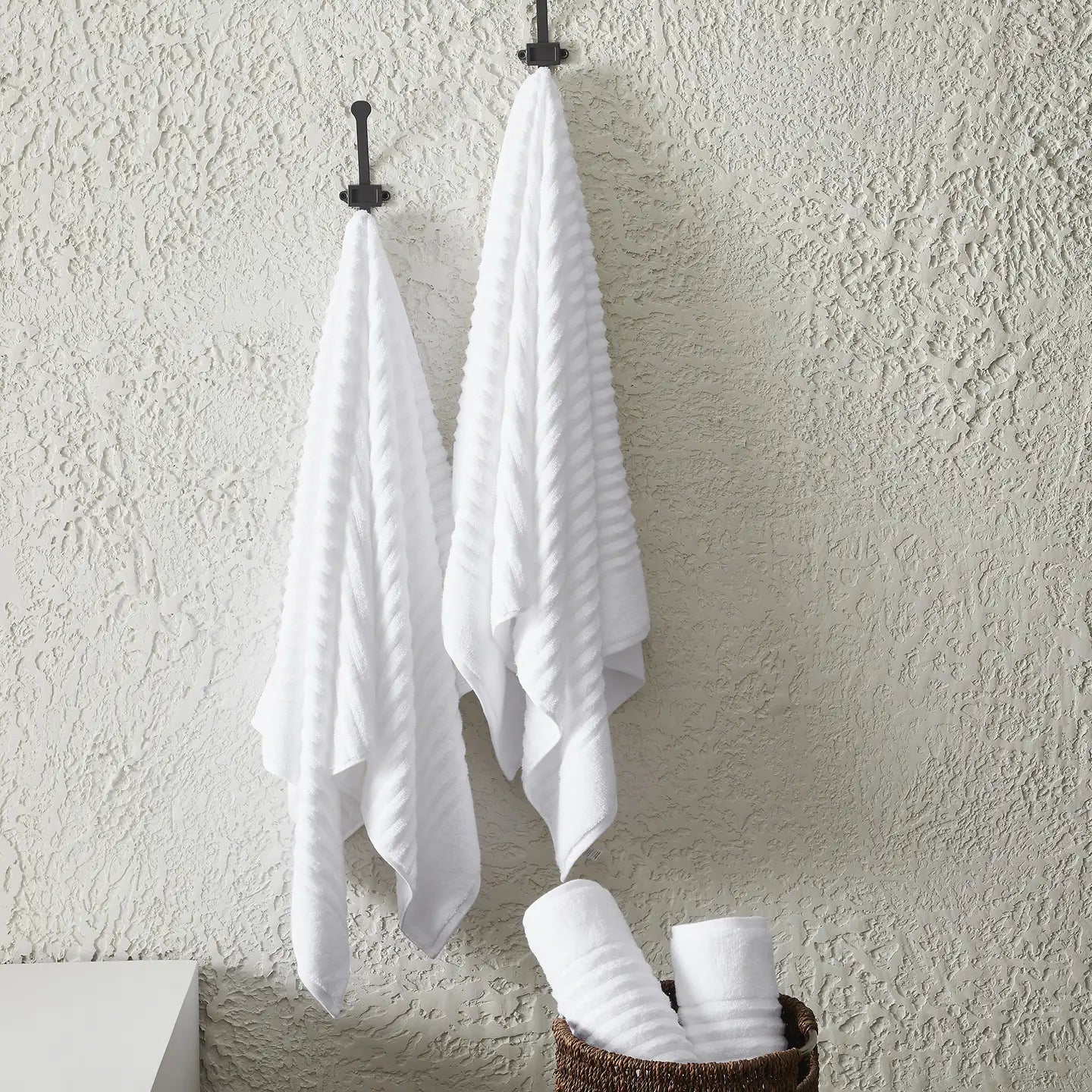 Cotton Bath Towel Set- White